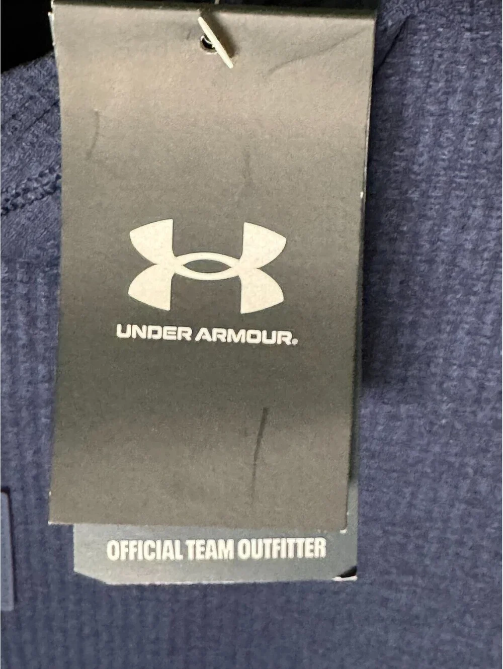 Under Armour Sideline Journey Rib Fleece Hoodie, Auburn U, Blue Size S NWT